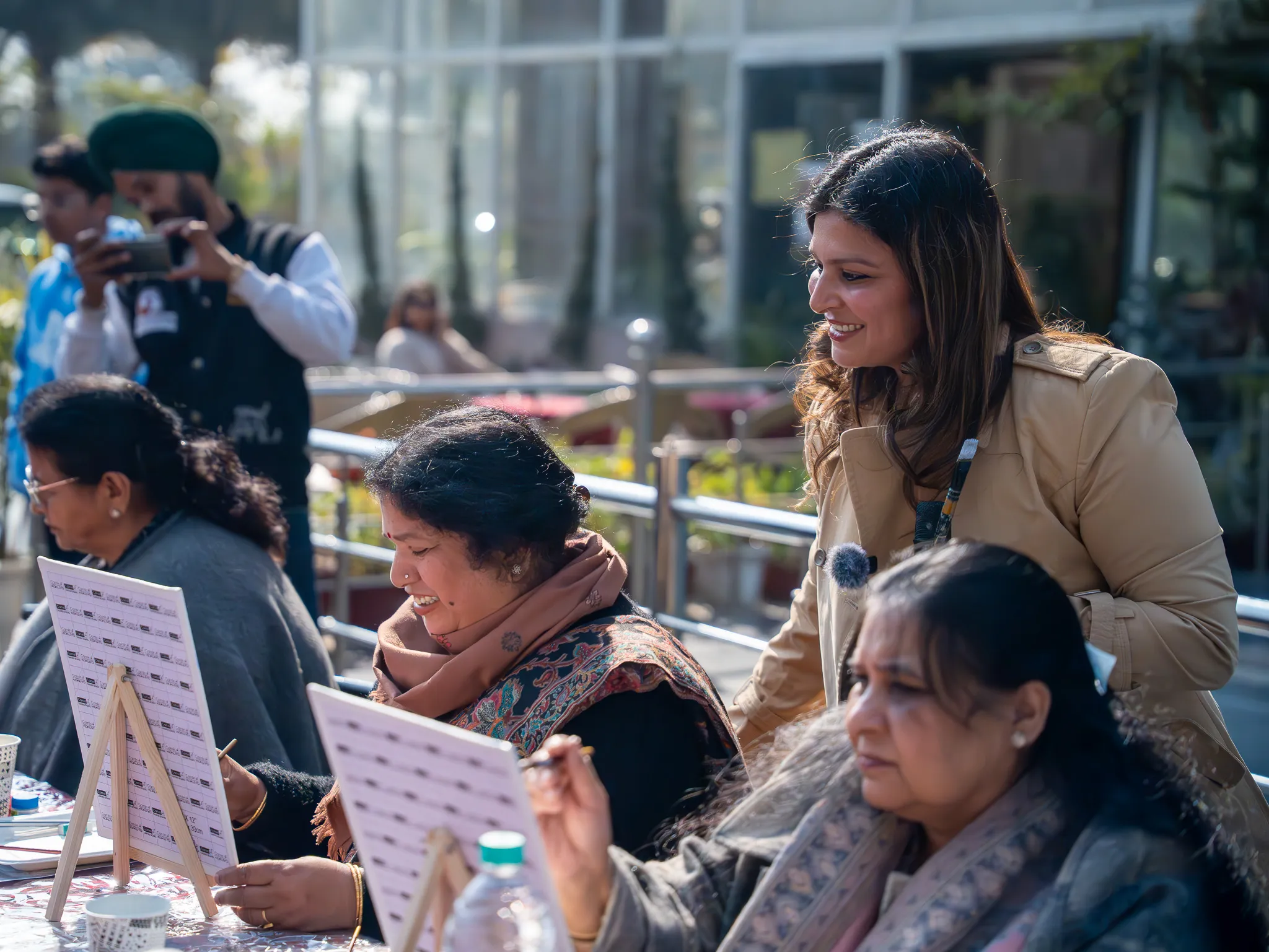 Chandni facilitating a workshop